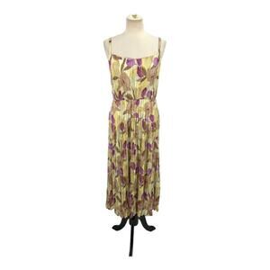Vince Nouveau Magnolia Crushed Cami Midi Dress Size Small NWOT $541 MSRP